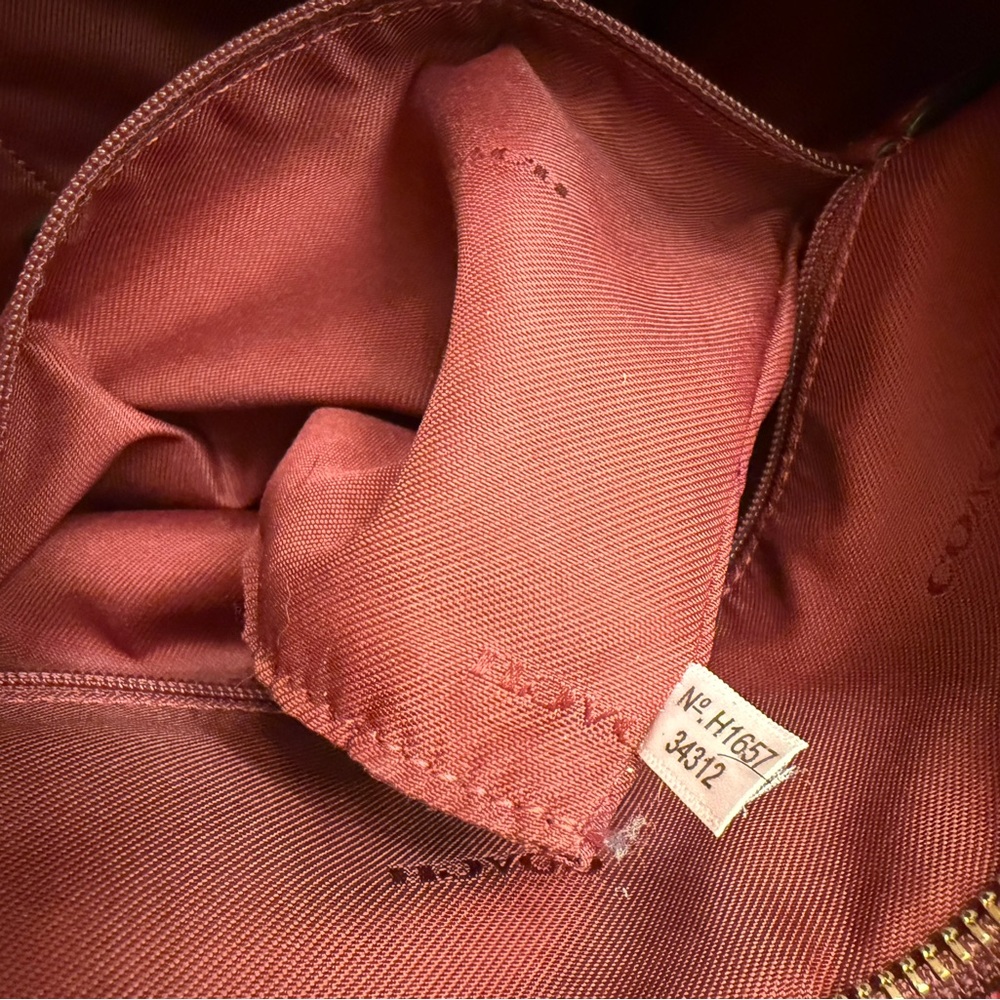 Coach Burgundy Crossbody Bag - Picture 5 of 10
